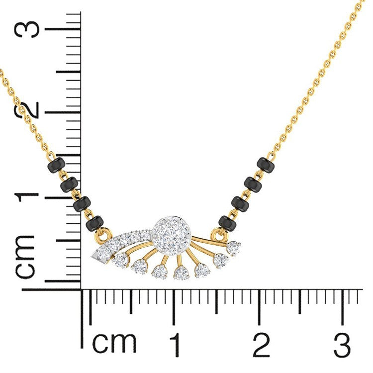Sparkling Grace Diamond Short Mangalsutra 18K