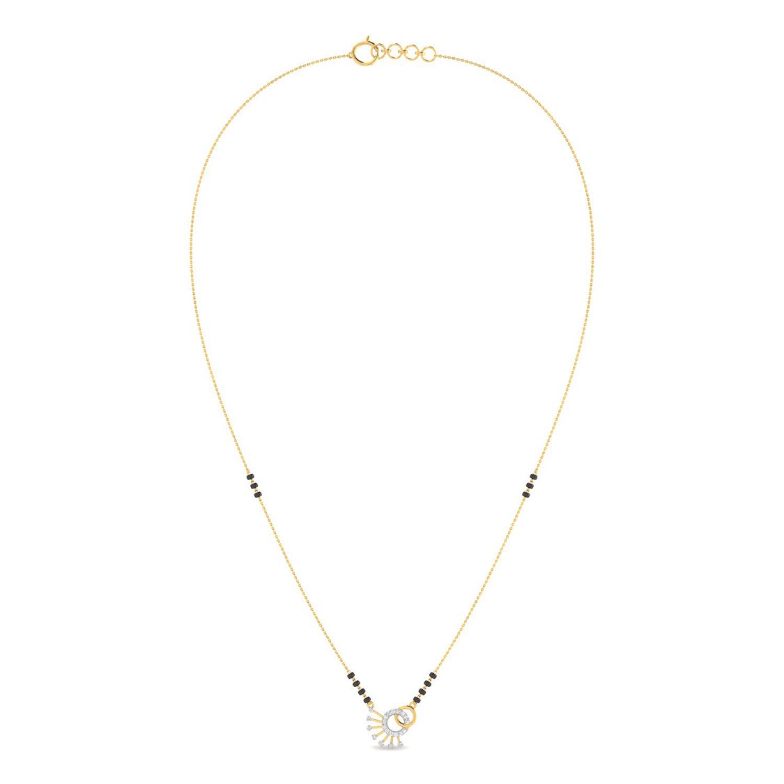 Graceful Charm 18K Diamond Short Mangalsutra