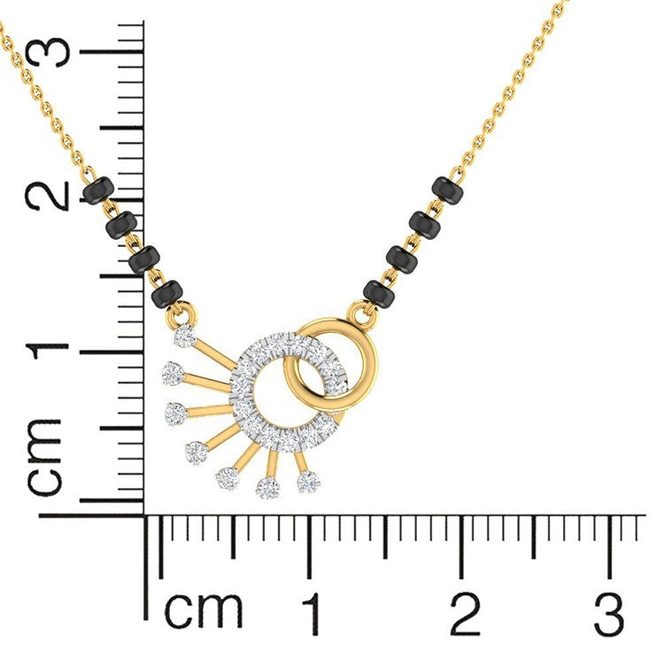 Graceful Charm 18K Diamond Short Mangalsutra