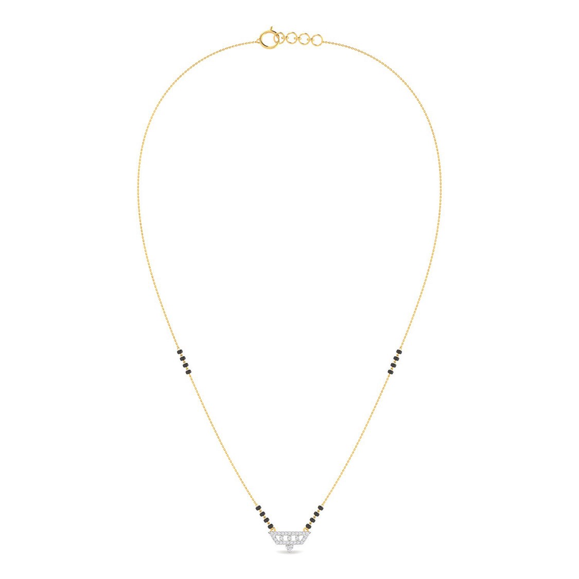 Dazzling Elegance Diamond Short Mangalsutra 18K