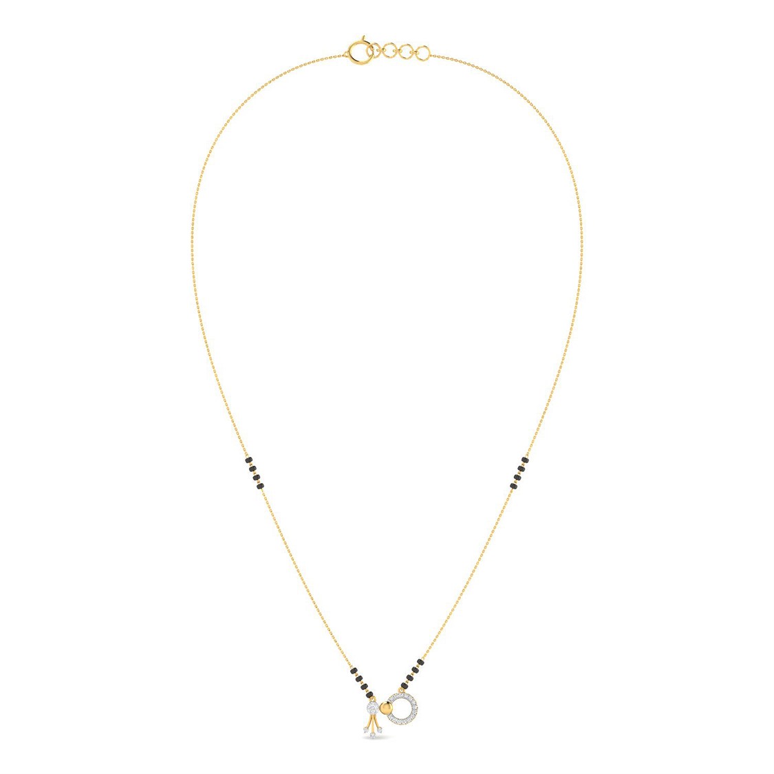 Enchanting Dazzle Short Mangalsutra 18K