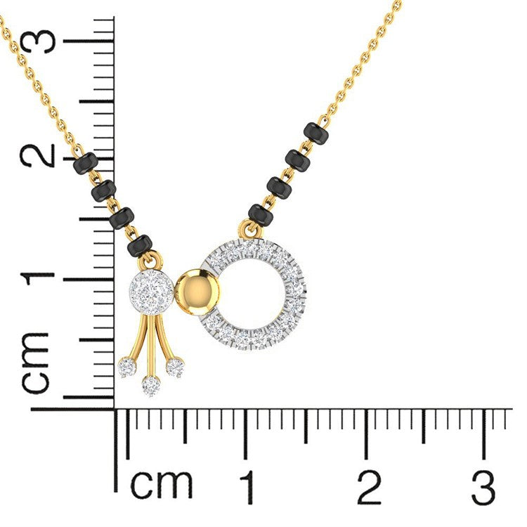 Enchanting Dazzle Short Mangalsutra 18K