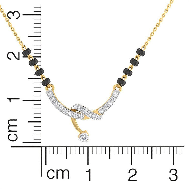 Forever Dazzle 18K Diamond Short Mangalsutra