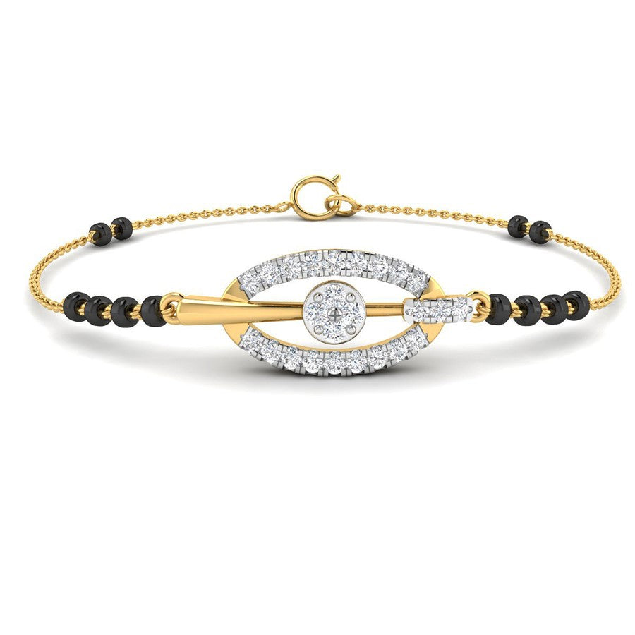 Modern Charm 18K Diamond Mangalsutra Bracelet