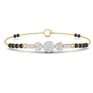 Modern Charm Diamond Mangalsutra Bracelet 18K Gold