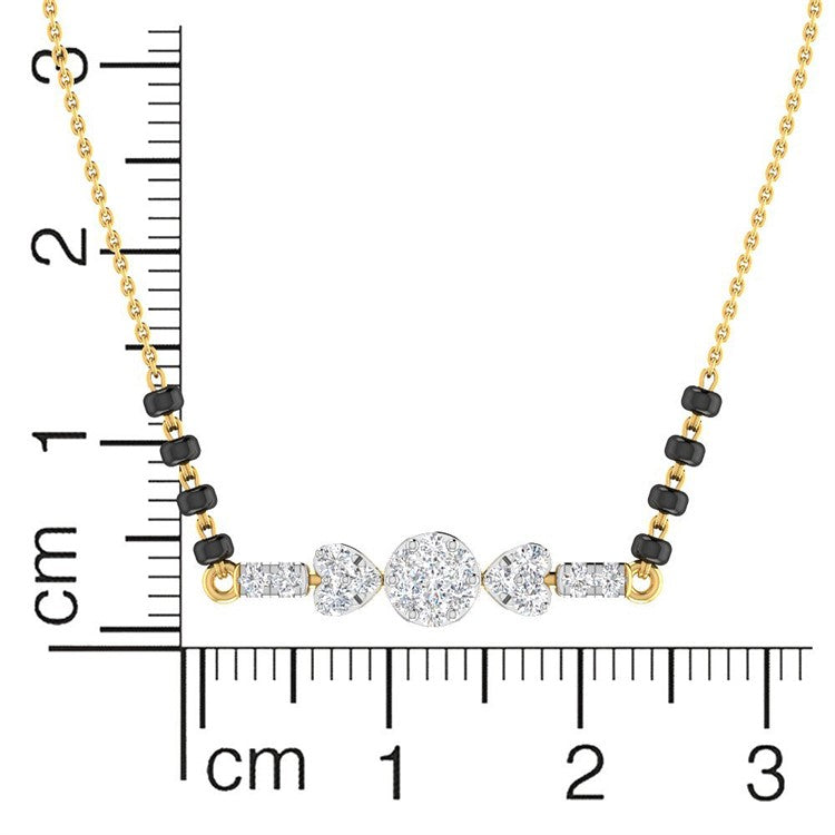 Modern Charm Diamond Mangalsutra Bracelet 18K Gold