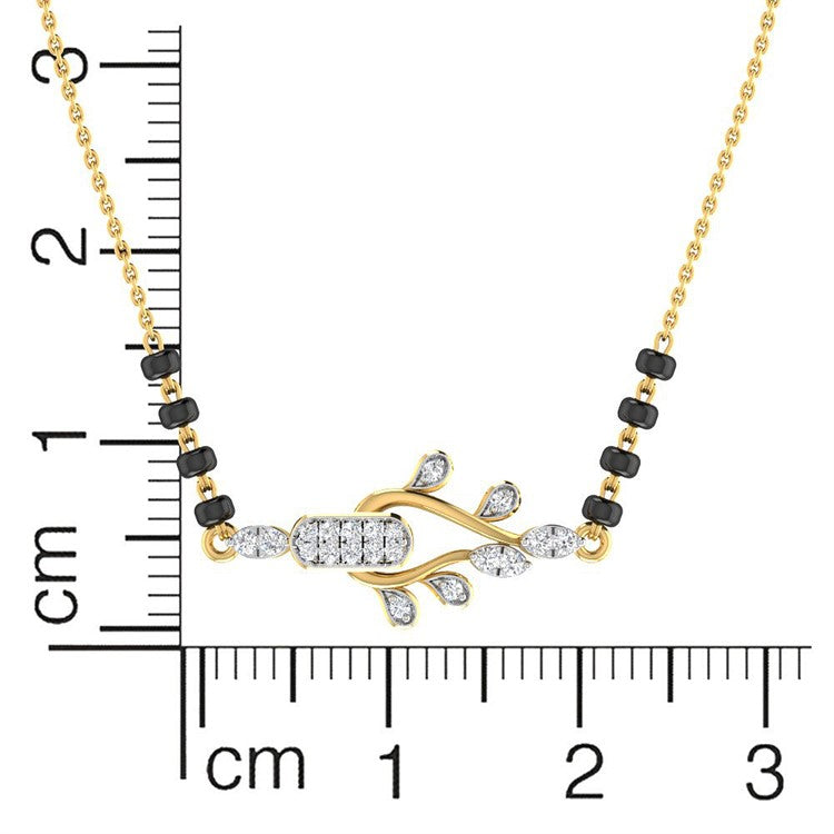 Dainty Elegant 18K Diamond Mangalsutra Bracelet