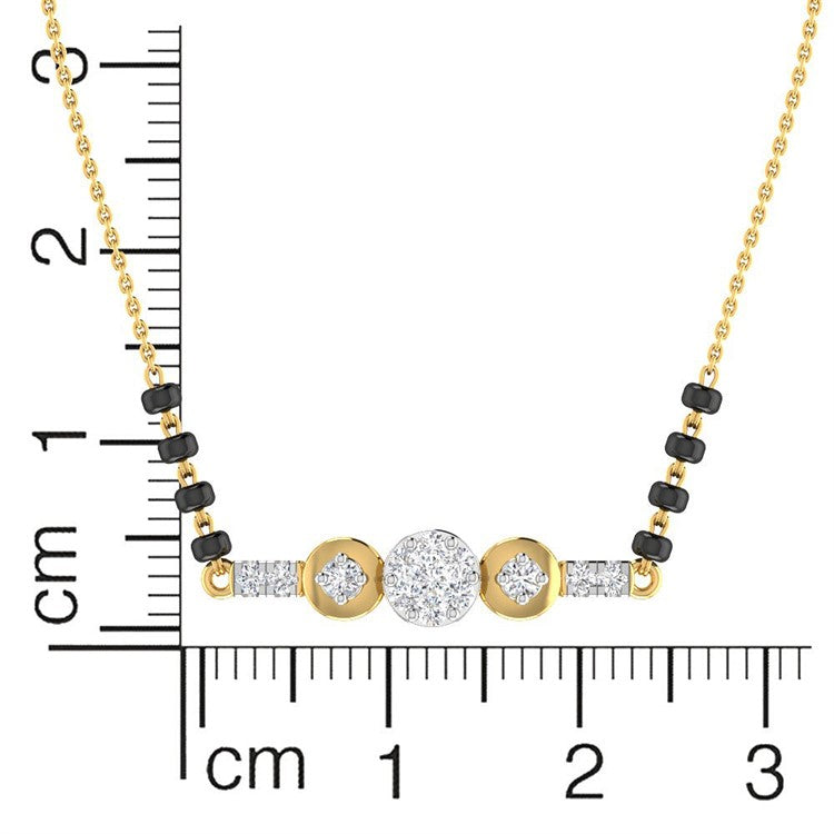 18K Diamond Mangalsutra Bracelet for Radiating Elegance