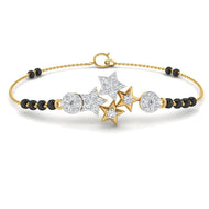 Shimmering Stars 18K Diamond Mangalsutra Bracelet