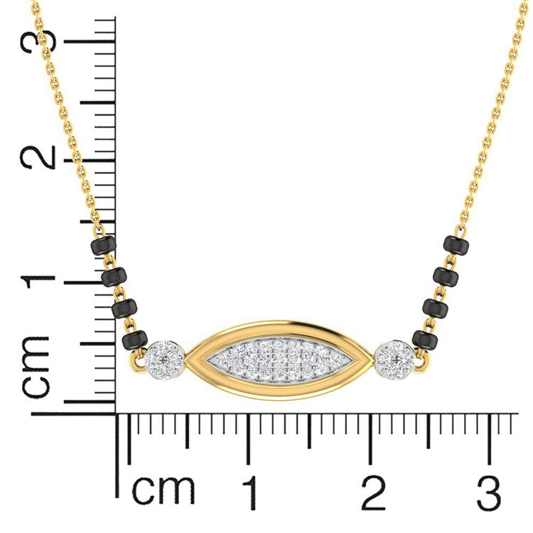 Subtle and Minimal 18K Diamond Mangalsutra Bracelet