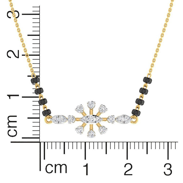 18K Diamond Mangalsutra Bracelet with Refined Simplicity