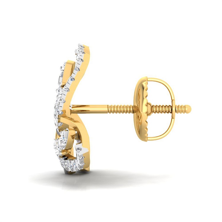 Luxurious Clover Stud 18K Earrings