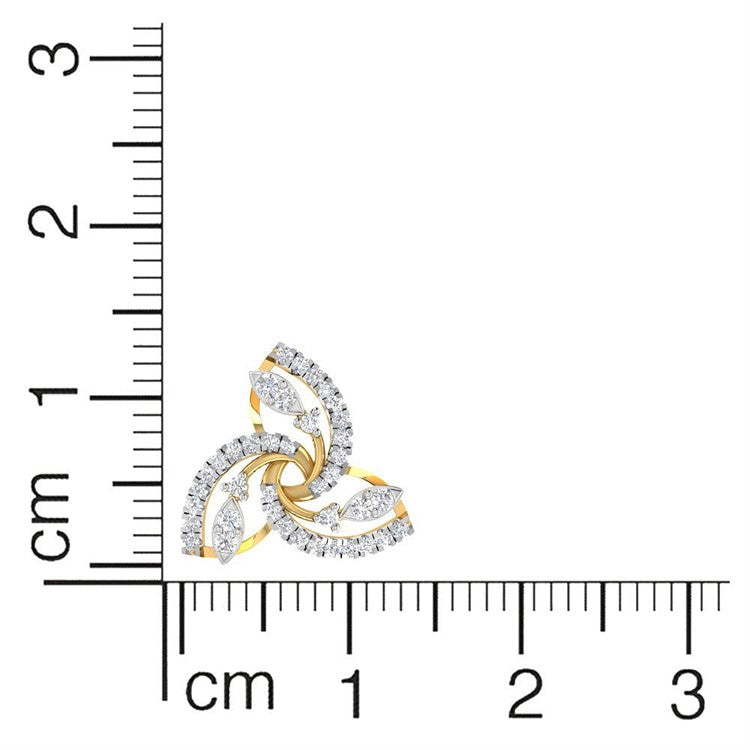 Luxurious Clover Stud 18K Earrings