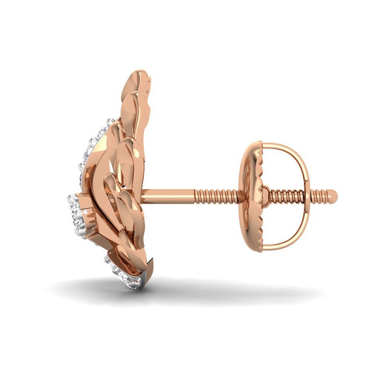 Artistic Elegance 18K Gold Studs