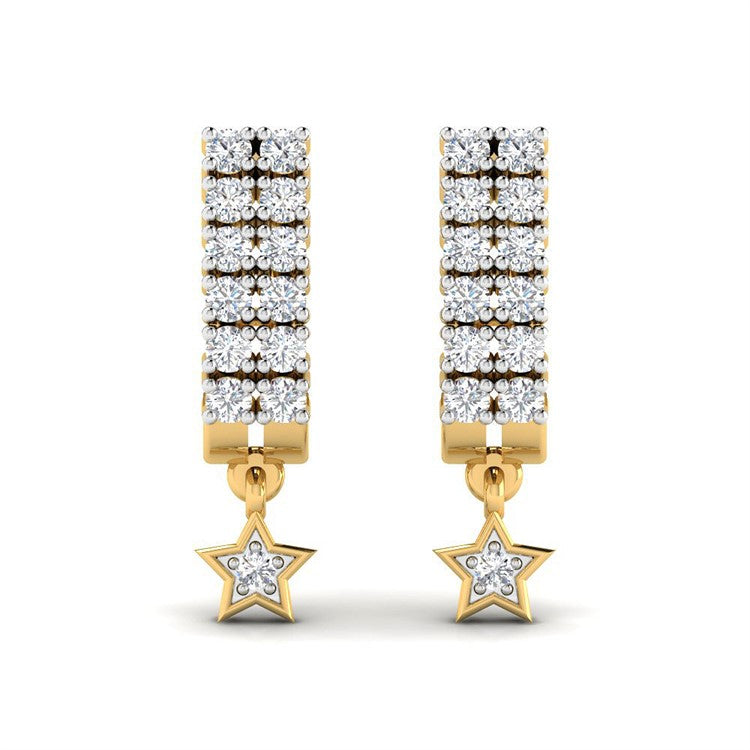 Slender Studs 18K for Shimmering Glow