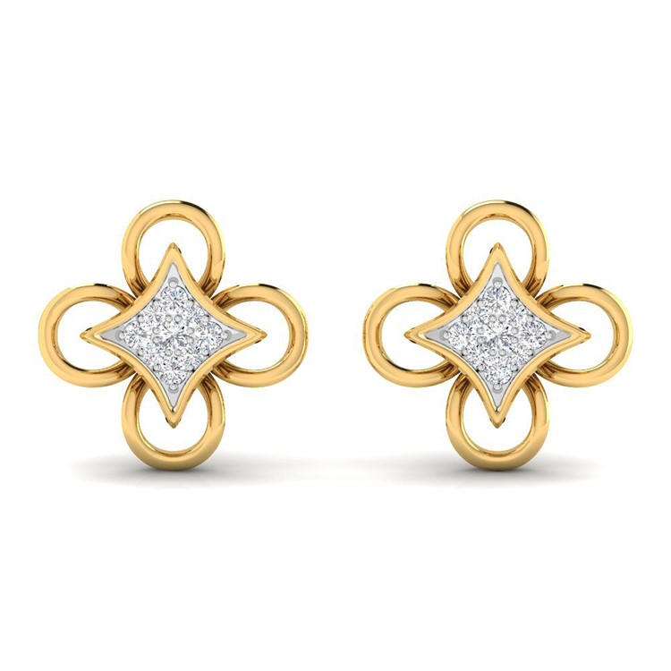 Simple Flower Elegance 18K Studs