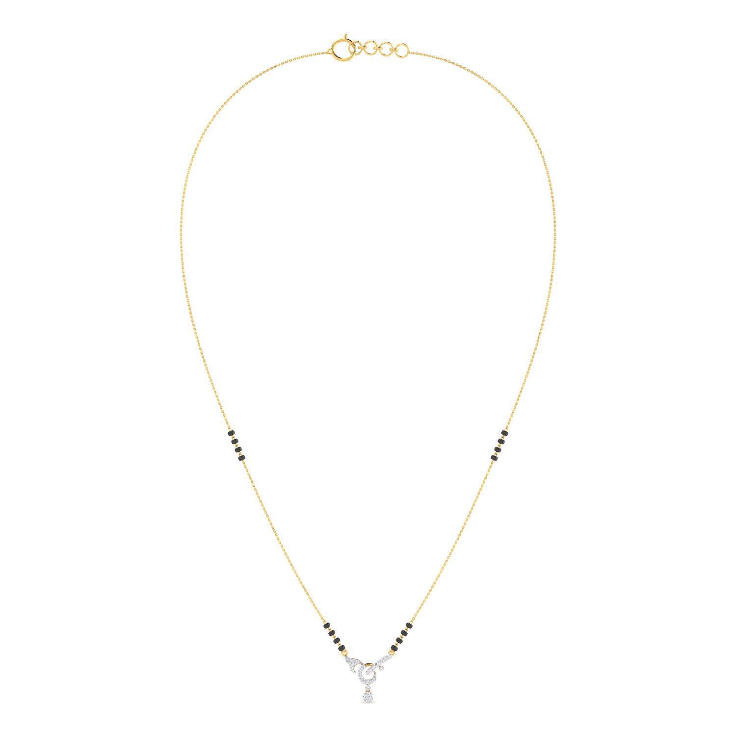 Captivating Radiant Diamond Short Mangalsutra 18K