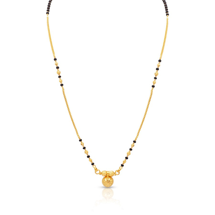 Effortless Stylish 22K Gold Short Mangalsutra