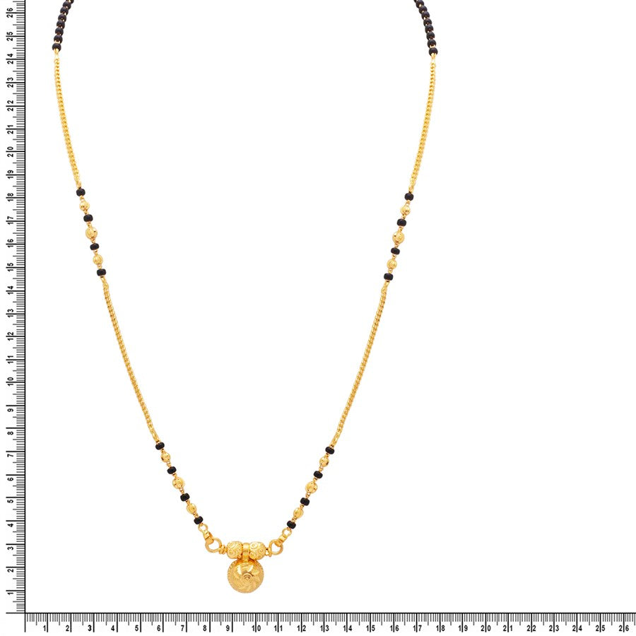 Effortless Stylish 22K Gold Short Mangalsutra