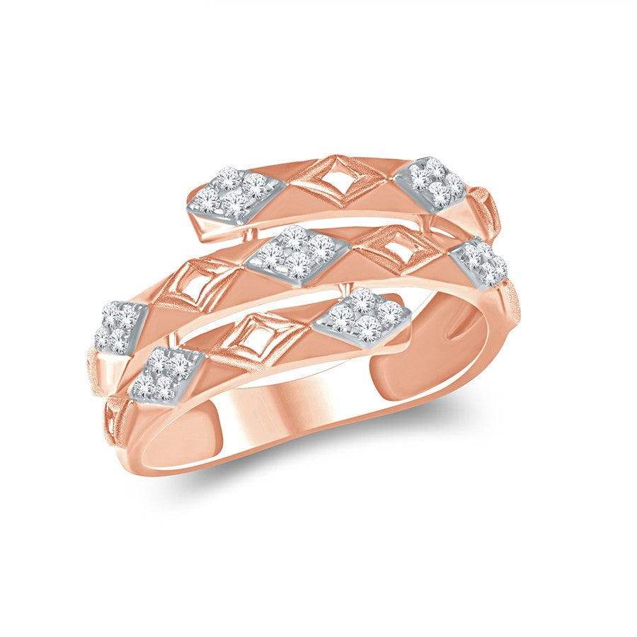 Stunning Swirl Diamond Ring for Women