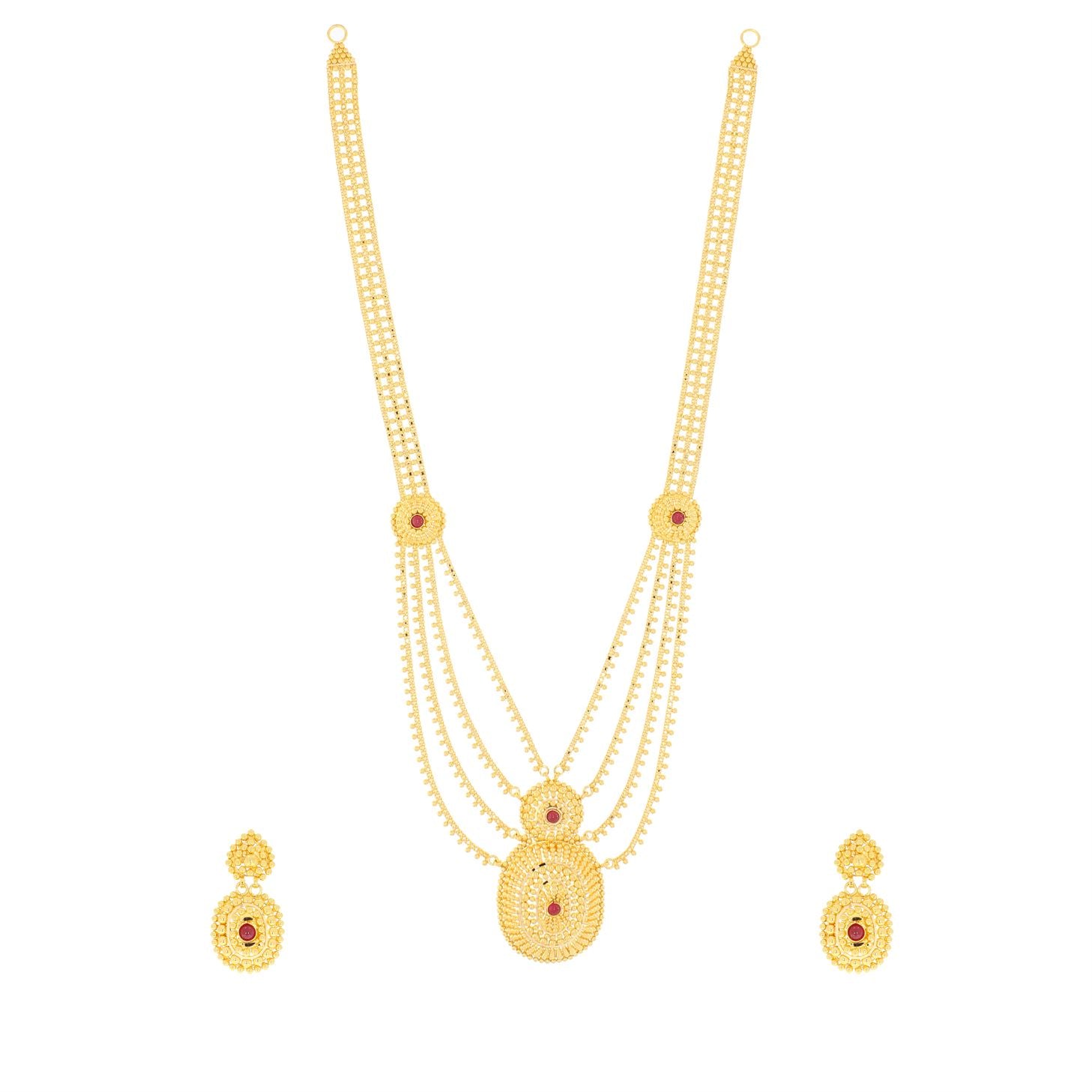 Graceful Radiance Long Gold Necklace