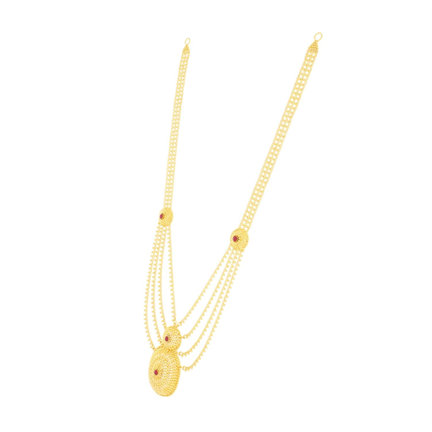Graceful Radiance Long Gold Necklace