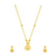 Minimalist Radiance Long Gold Necklace