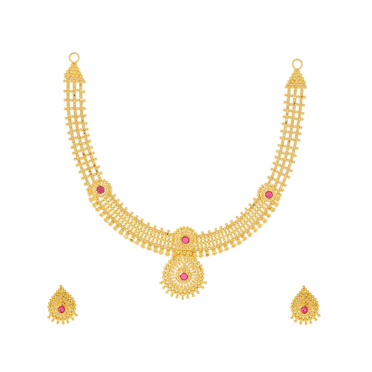 Radiant Grace Gold Short Necklace