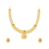Radiant Grace Gold Short Necklace