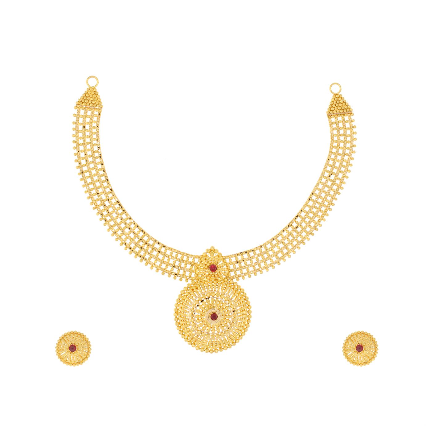 Vintage Simplicity Gold Short Necklace