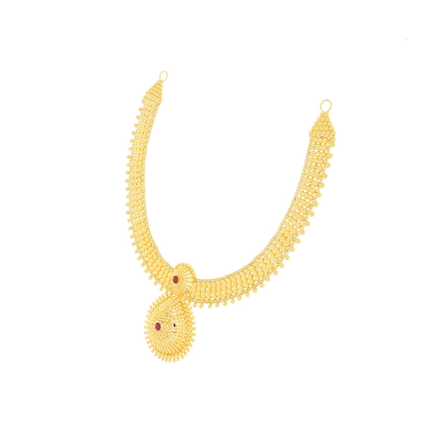 Classic Radiance Orb Gold Short Necklace