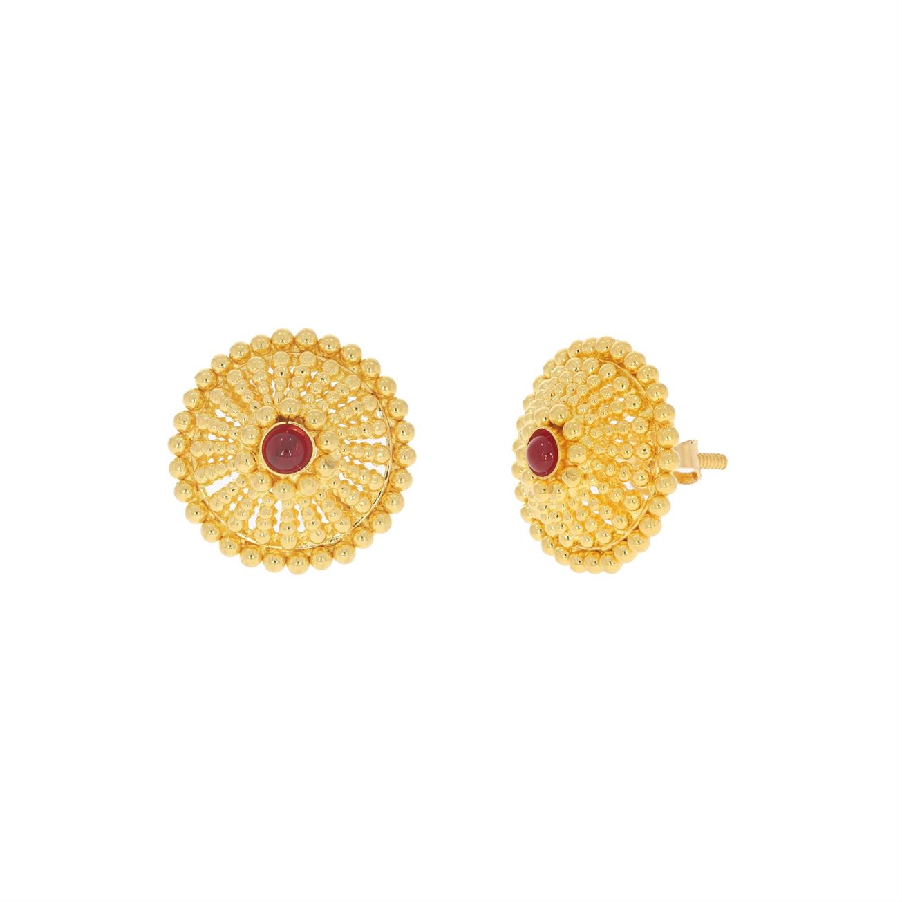 Classic Radiance Orb Gold Short Necklace