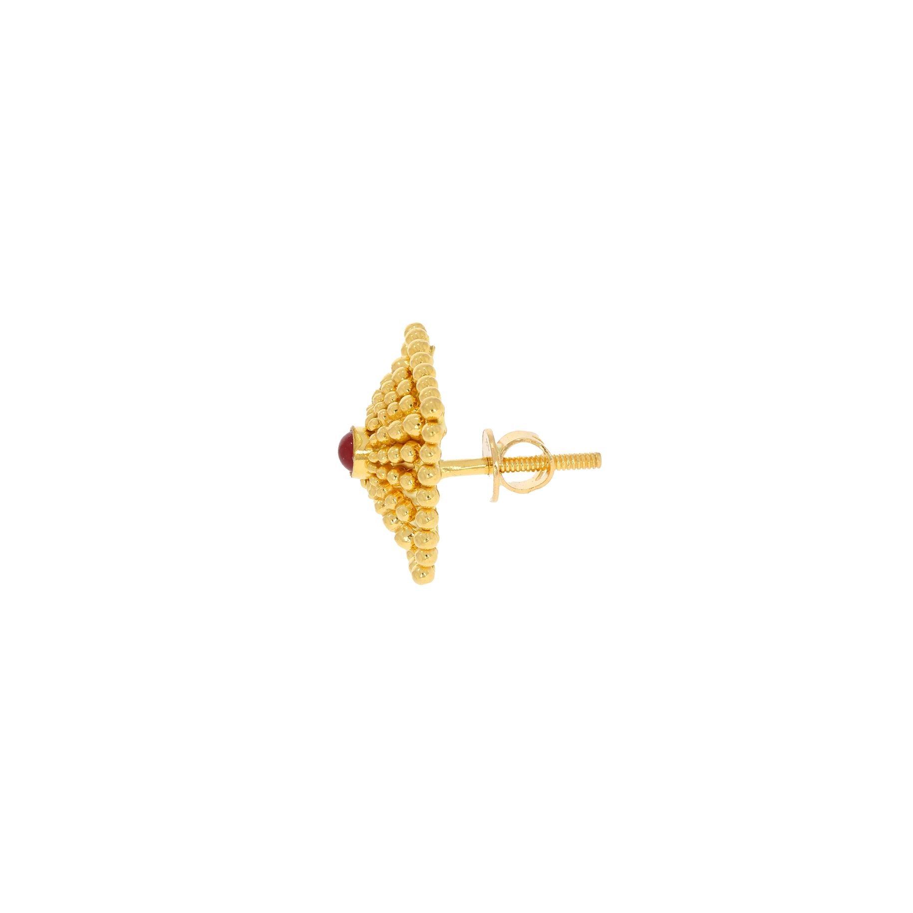 Refined Elegance Cuboid Gold Short Necklace