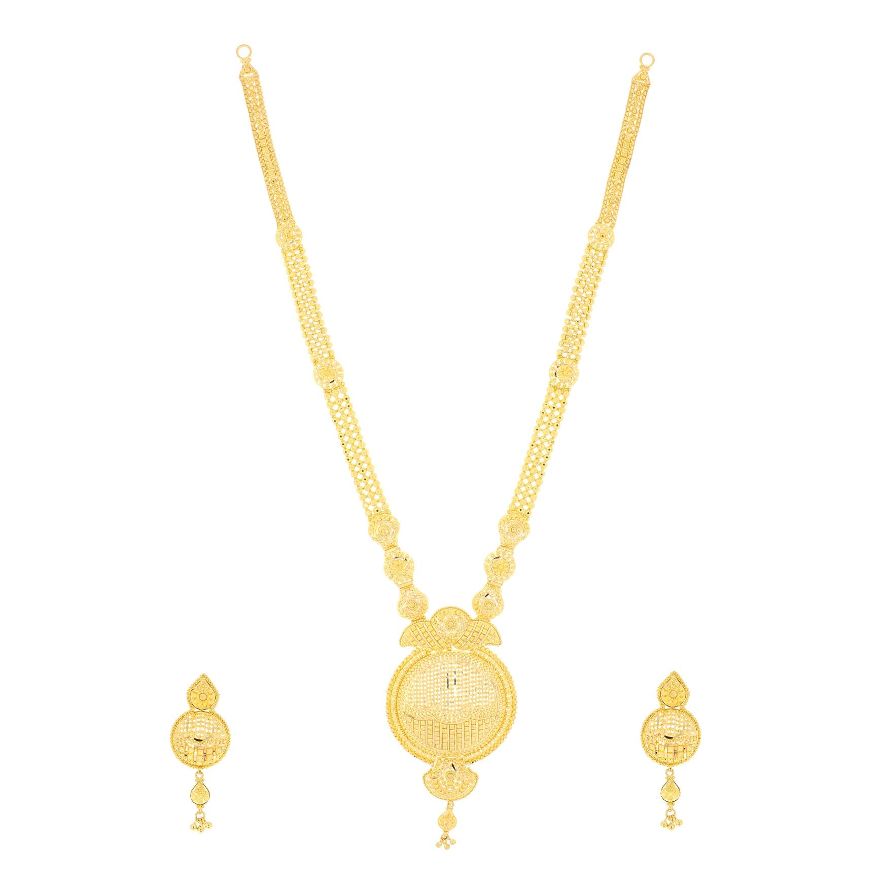 Graceful Glow Long Gold Necklace
