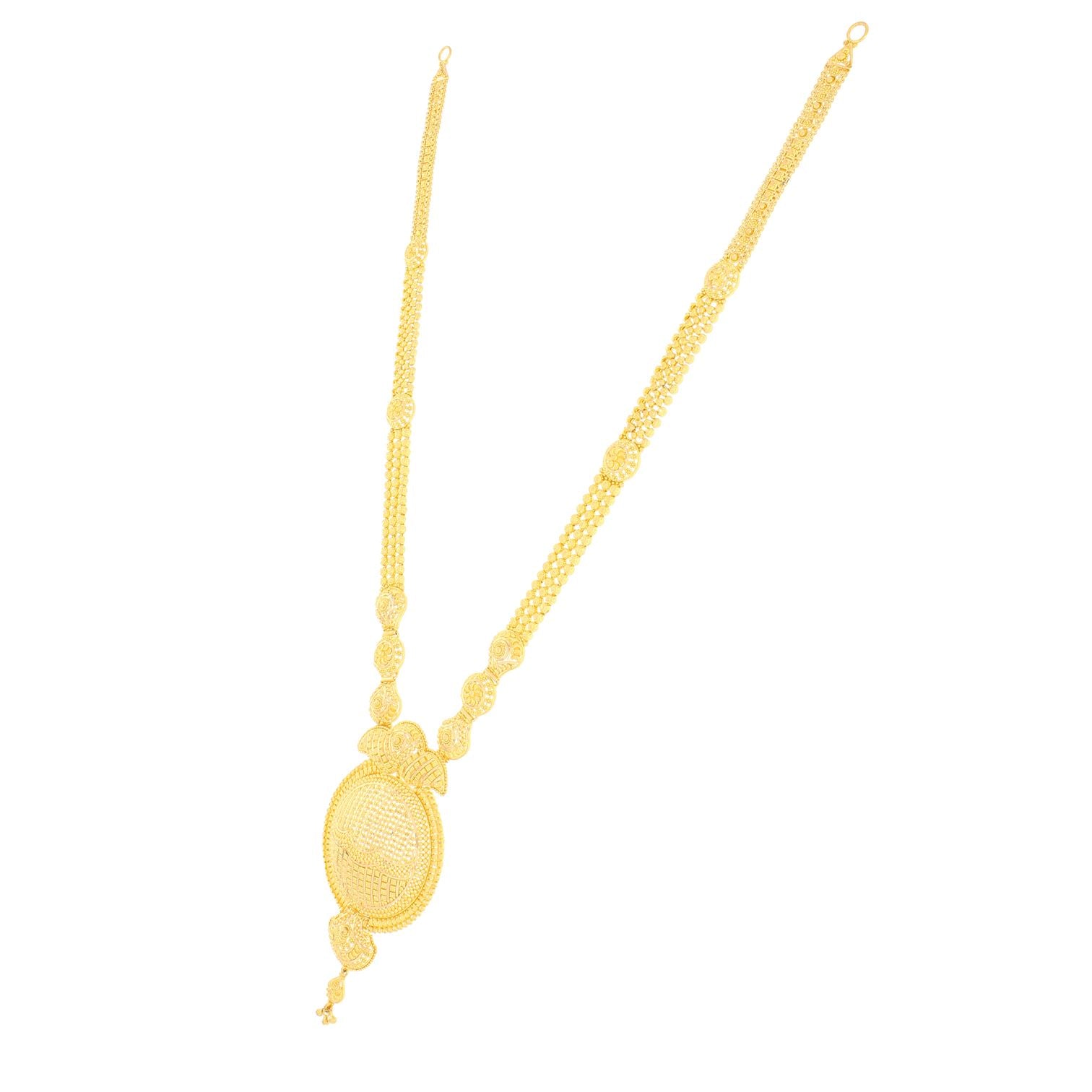 Graceful Glow Long Gold Necklace