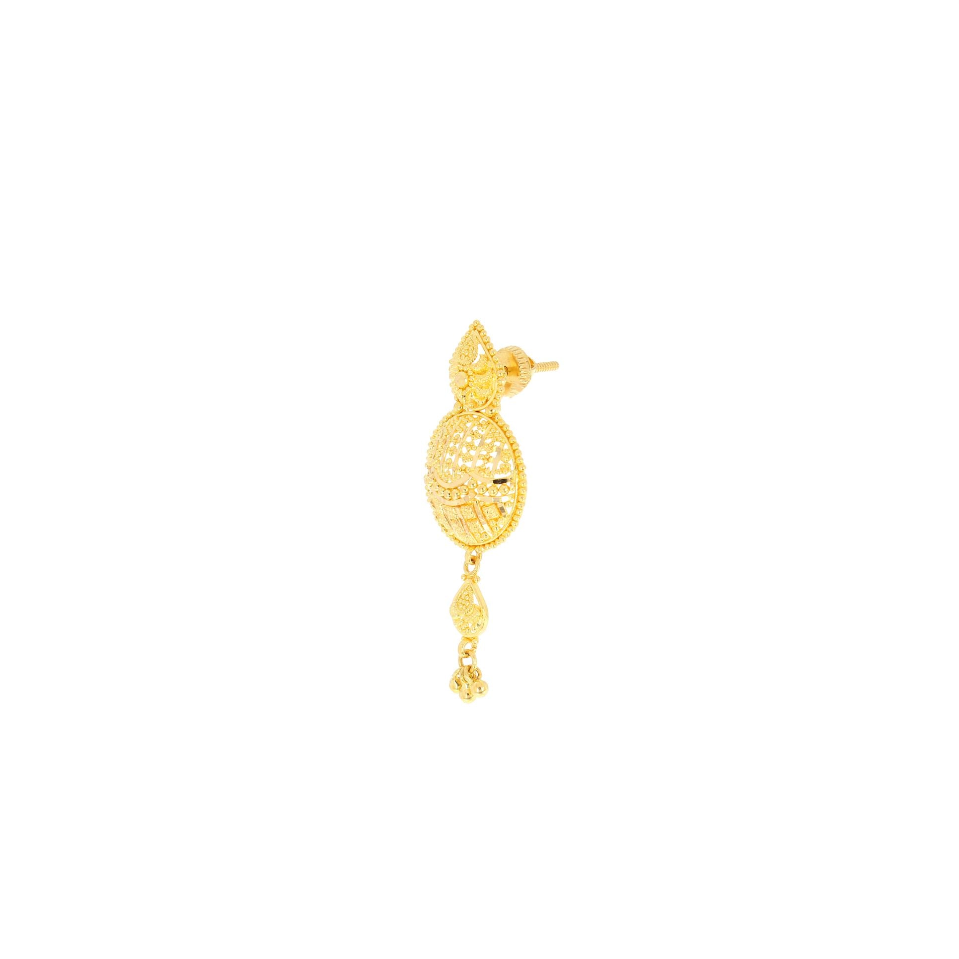 Graceful Glow Long Gold Necklace