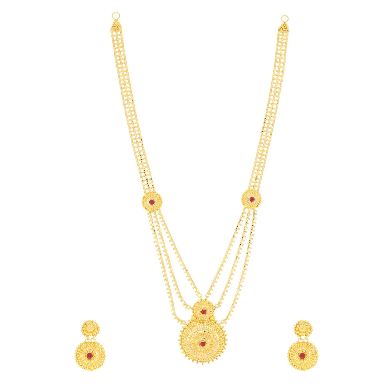 Graceful Gleam Long Gold Necklace