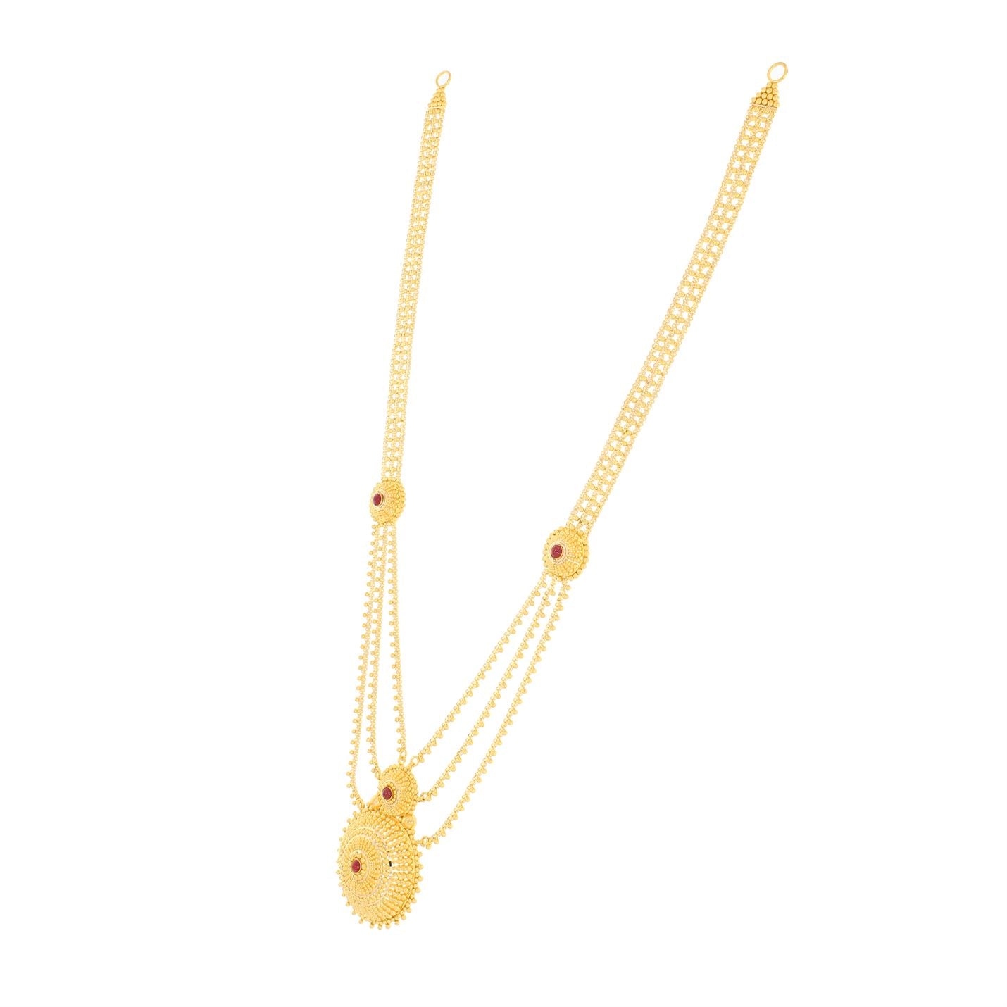 Graceful Gleam Long Gold Necklace