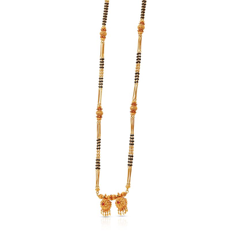 Petite Charm 22K Gold Long Mangalsutra