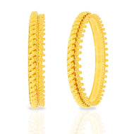 Crown Elegance Gold Bangle