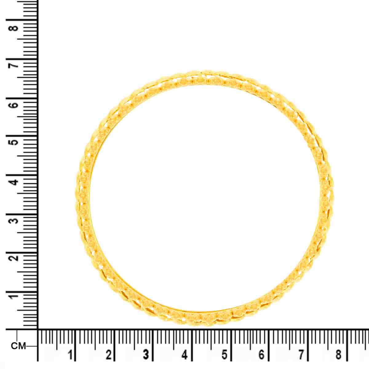 Crown Elegance Gold Bangle