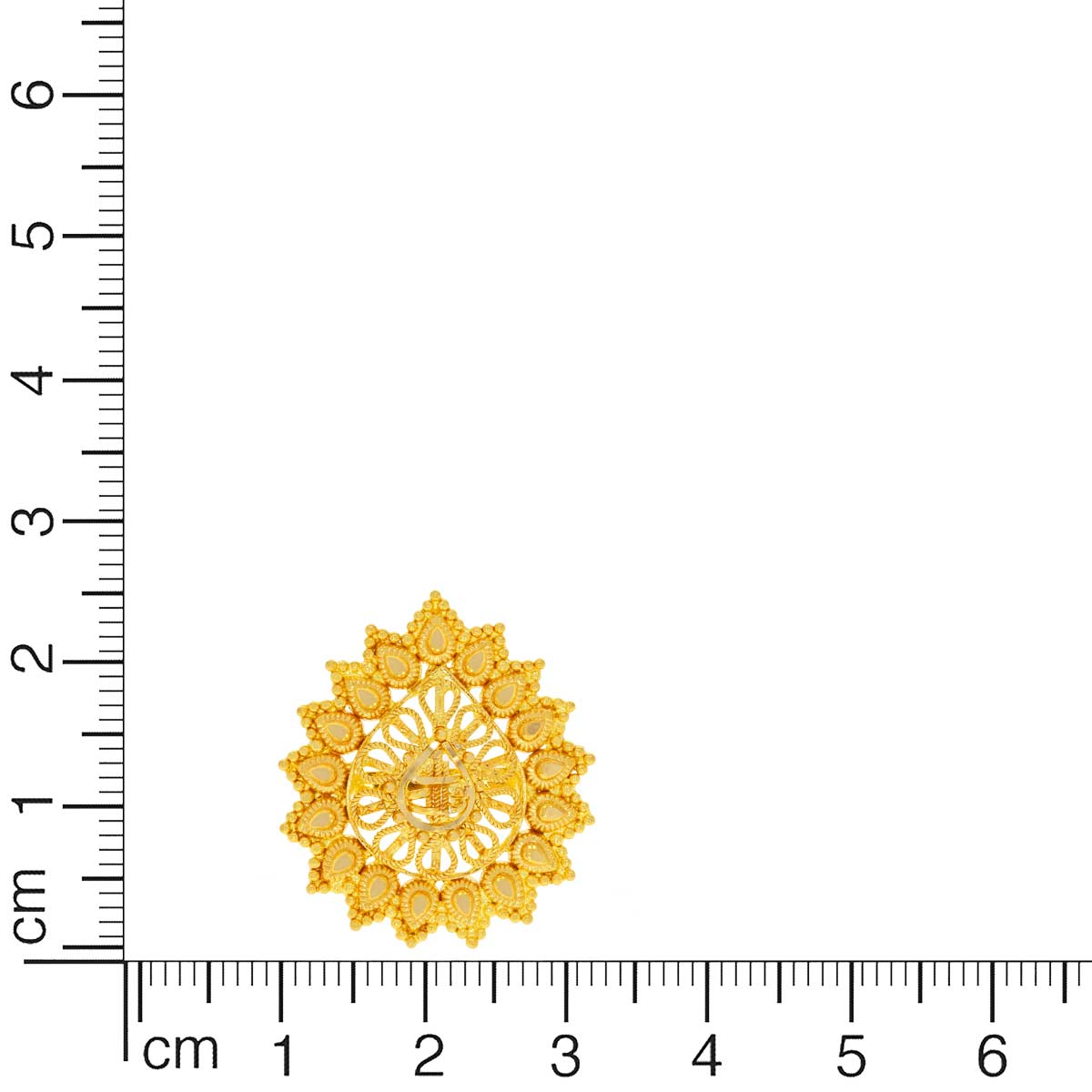 Radiant Sun Charm 22K Gold Studs