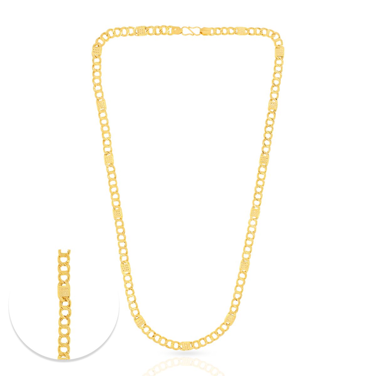 Subtle Radiant Gold Chain For Men