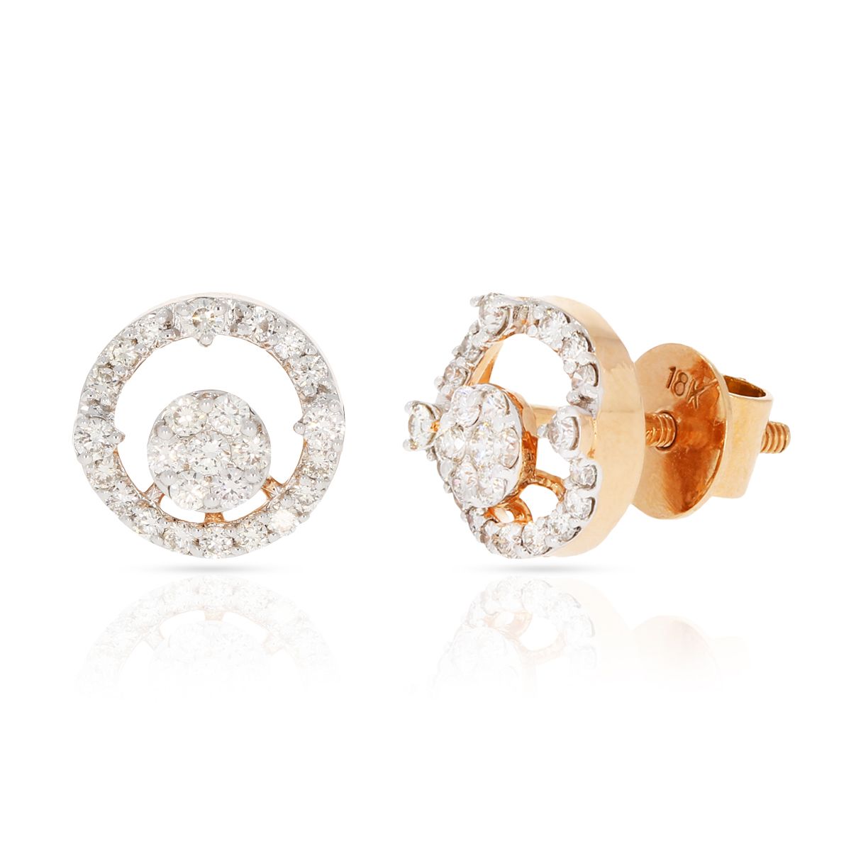 Rosy Dazzle Petite Oval Studs
