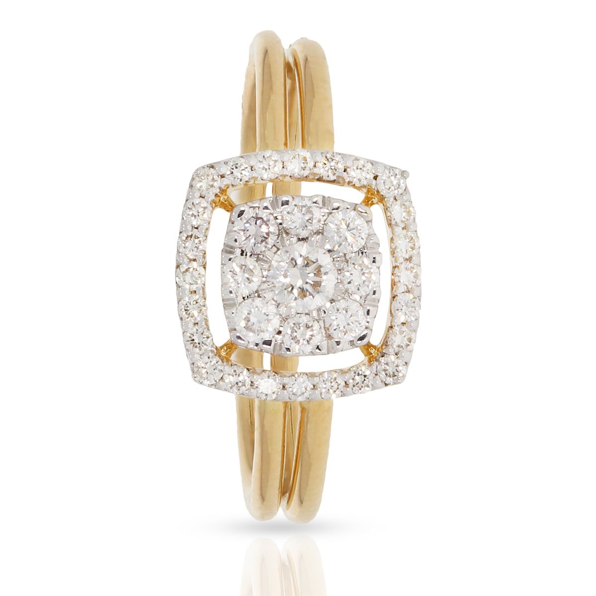 Bold Blossom Glow Diamond Ring for Women