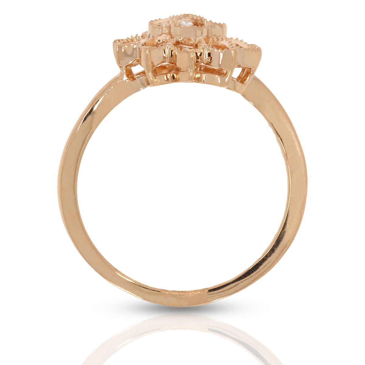 Natural Flower Charm Ring for Women