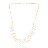Delicate Shimmer Diamond Short Necklace