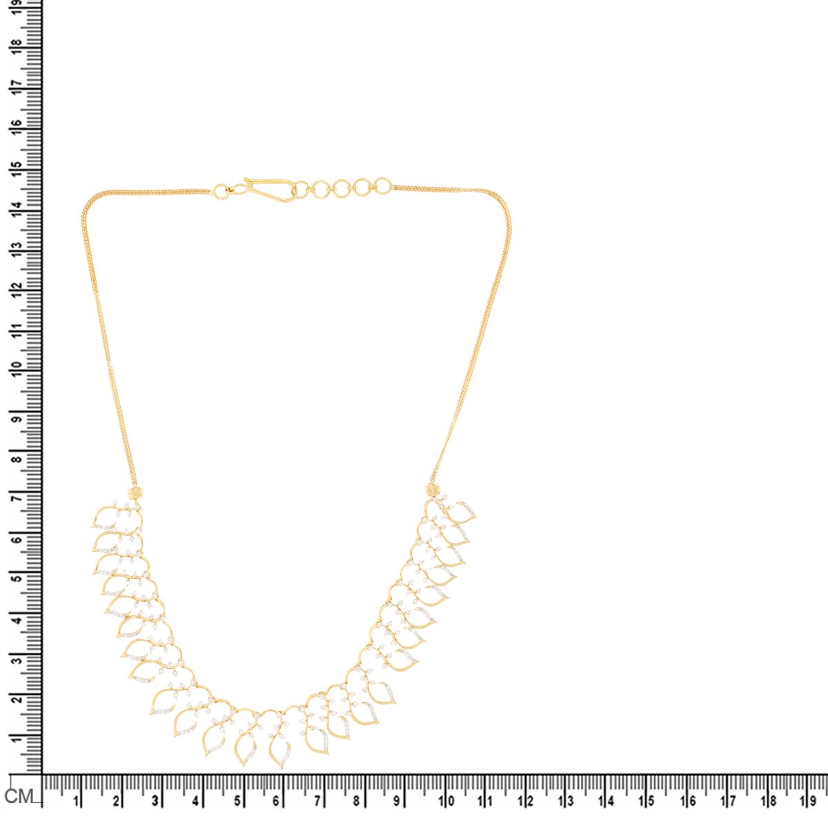 Delicate Shimmer Diamond Short Necklace