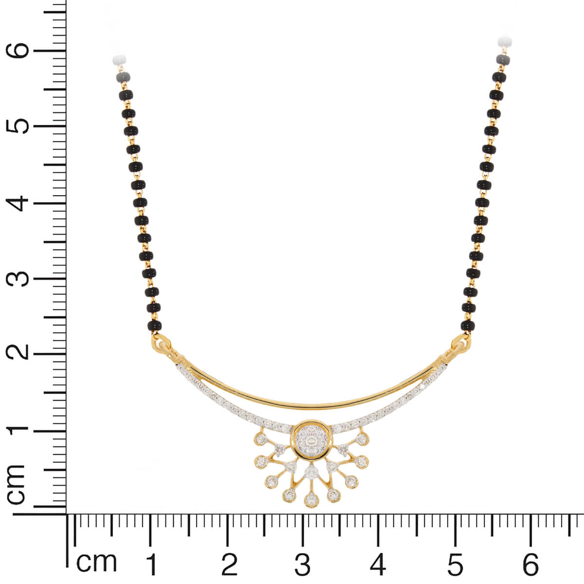 Blooming Flower Diamond Tanmaniya Pendant in Gold