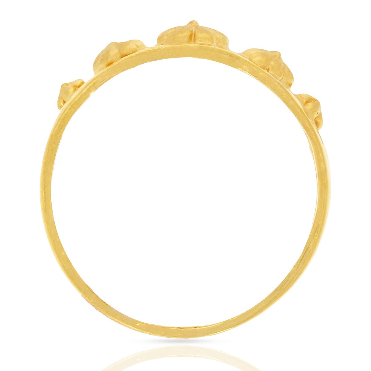Gold Women Ring with Flora Charm